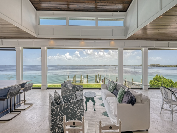 Bayfront Luxury Vacation Rental in Holmes Beach with Private Dock, Pool & Spa
